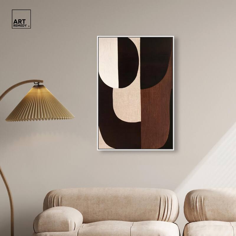 Quartet in Brown I Canvas by Art Remedy
