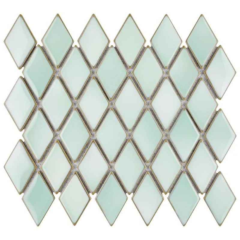 Merola Tile Hudson Kite Pistachio 10-1/8" x 11-3/4" Porcelain Floor and Wall Tile