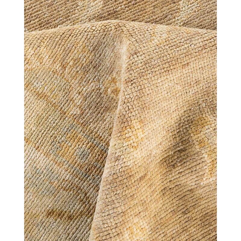Oushak One-of-a-Kind Hand-Knotted Area Rug, Beige - 8' 3" x 10' 4"
