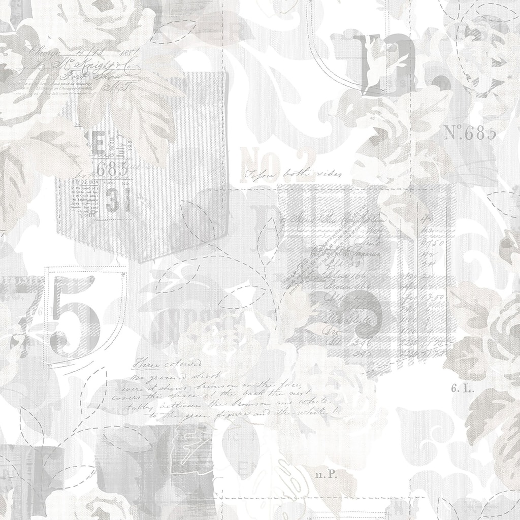 Galerie Wallcoverings Nordic Elements Floral Rose Patchwork Non-woven Matte Wallpaper Roll