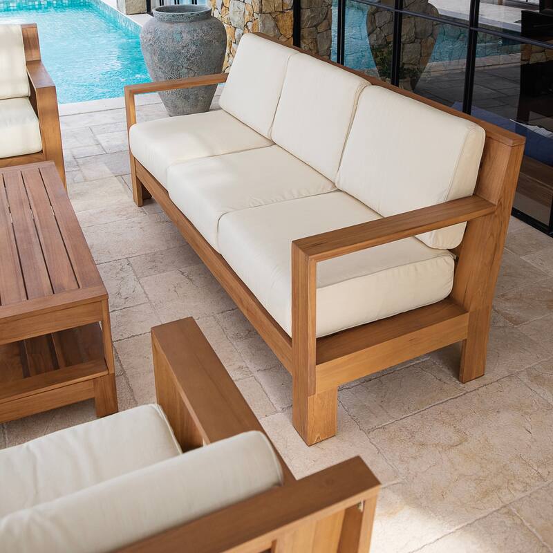 Cambridge Casual Logan 4-Piece Outdoor Conversation Set with Sunbrella Cushion