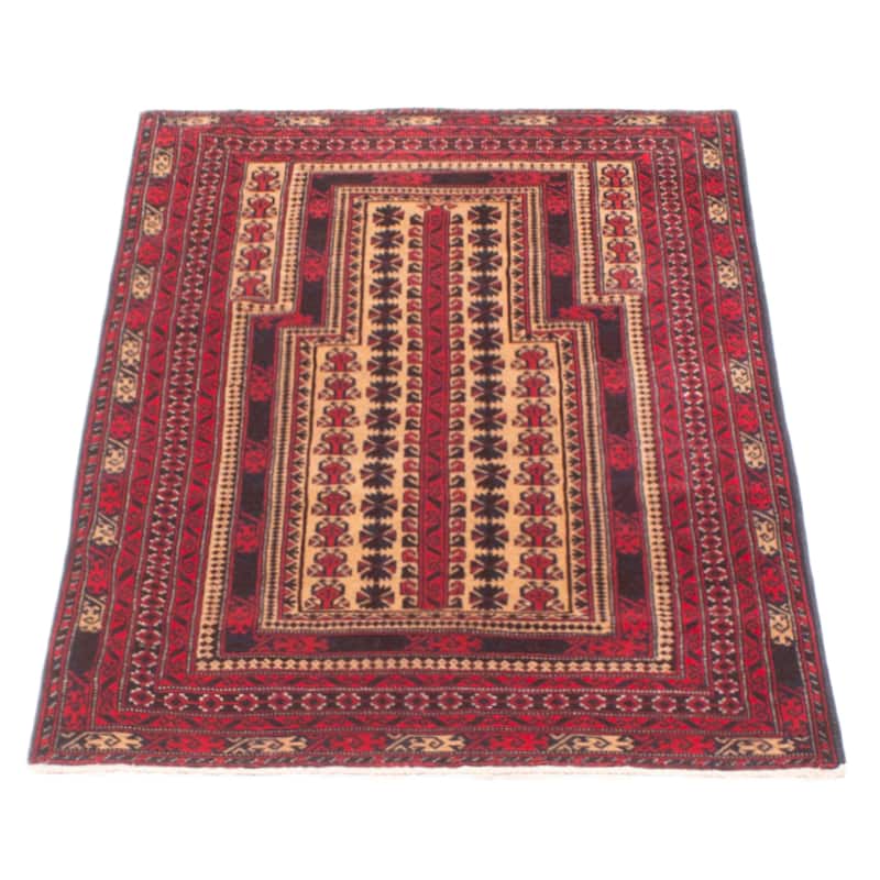 Teimani Tan Rug 3'0" x 4'11" - 3'0 x 4'11