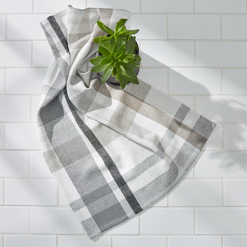 Split P Mason Plaid Dishtowel - 18" X 26"