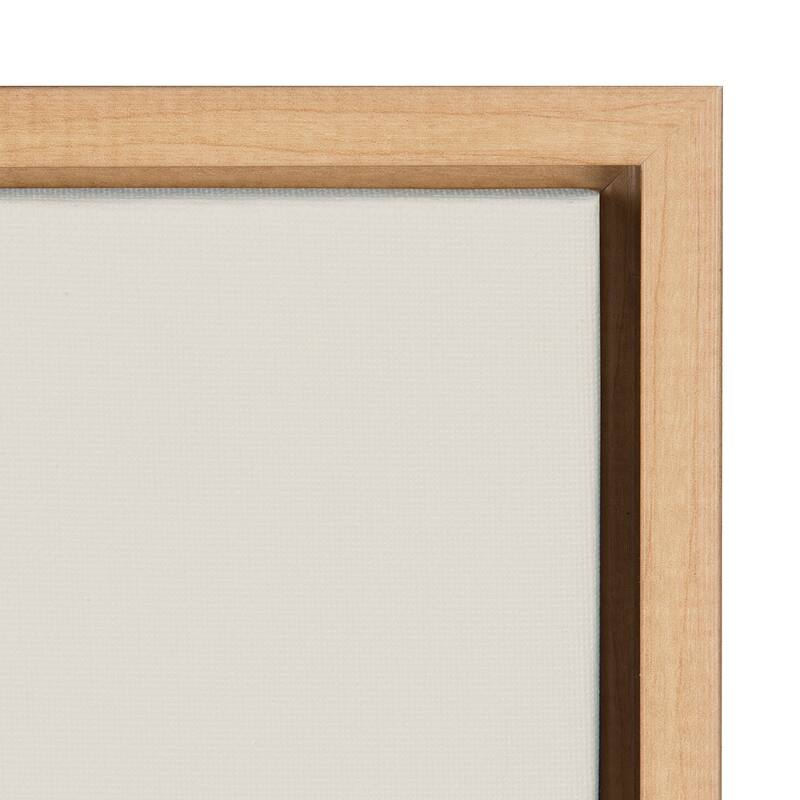 Kate and Laurel Sylvie Mid Century Modern Baby Zebra Framed Canvas by Rachel Lee