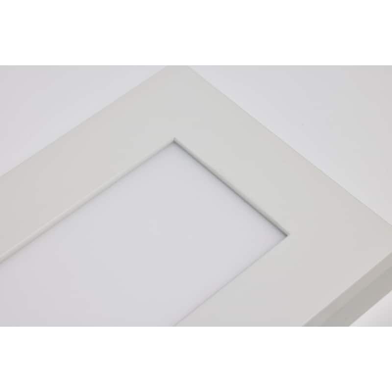 Blink Pro Plus 42W 5.5 in. x 48 in. Surface Mount LED CCT Selectable 90 CRI White Finish 120/277V Rectangular Shape
