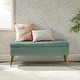 preview thumbnail 5 of 137, HULALA HOME Neptunus Modern 45.5" W Velvet Bedroom Storage Bench for End of Bed with Nailhead Trim