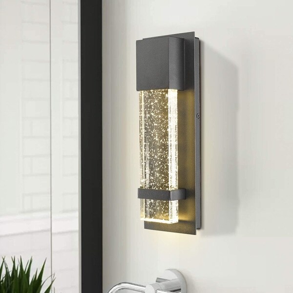 Bubble glass sconce top