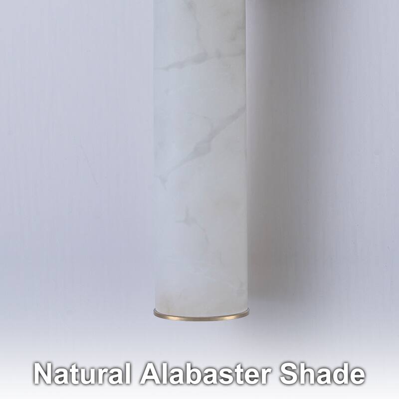 Starsky LED Dimmable Real Alabaster Cylindrical Wall Sconce
