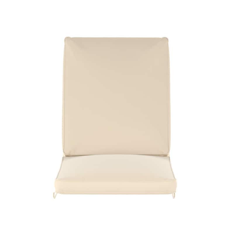 Commercial Water-Resistant Outdoor Chaise Lounge Patio Cushion (Cushion Only)