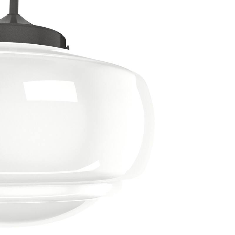 Hunter 16" Saddle Creek 1 Light Pendant / Semi-Flush Mount Ceiling Light - Entry, Kitchen Island, Dining Room - Schoolhouse