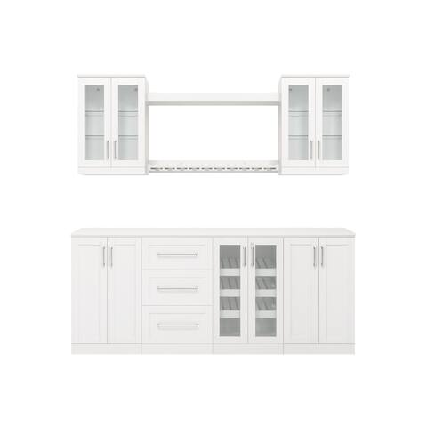 NewAge Products Home Bar 9-Piece Cabinet Set