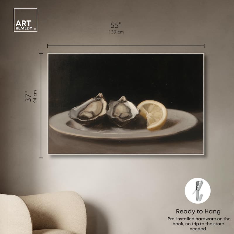 Manet's Oysters Canvas by Art Remedy
