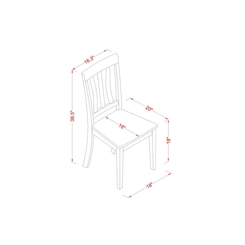 Dining Table Set with Chairs - 9 Piece Kitchen Table and Chair Set - Modern Black Finish