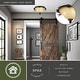 preview thumbnail 2 of 6, Sierra 15.5-in W Bronze Rustic Pinecone Flush Mount Ceiling Light Fixture - 15.5-in W x 9-in H x 15.5-in D