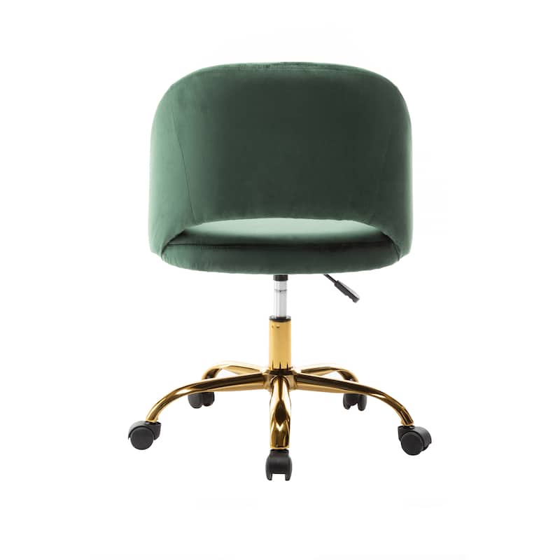 Porthos Home Naiko Velvet Upholstery Swivel Office Chair