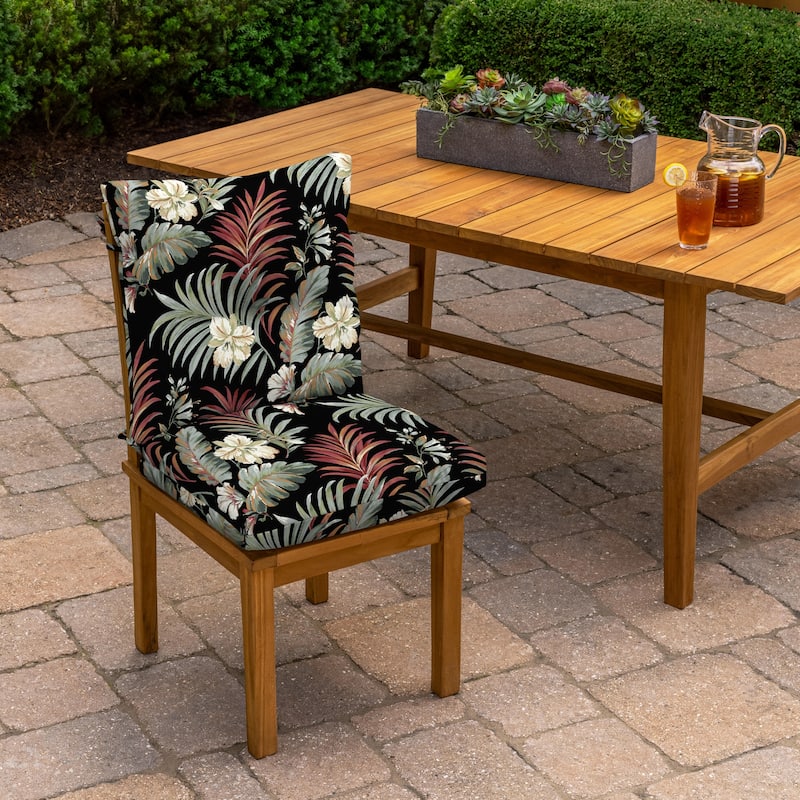 ARDEN Outdoor Plush Modern Tufted Blowfill Dining Chair Cushion, 21 x 40