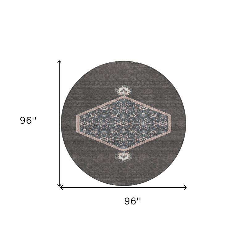 HomeRoots Oriental Traditional Rectangle Outdoor Rug