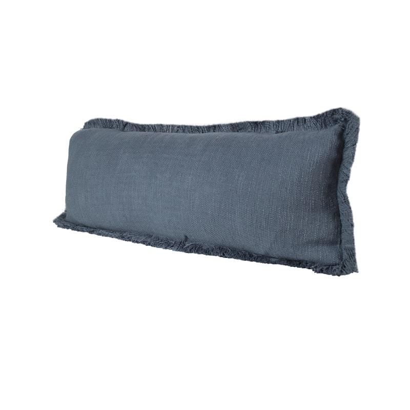 Hidalgo Solid Fringed Throw Pillow by Sevita
