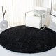 preview thumbnail 70 of 187, SAFAVIEH California Premium Shag Izat 2-inch Thick Area Rug 4' Round - Periwinkle - Round