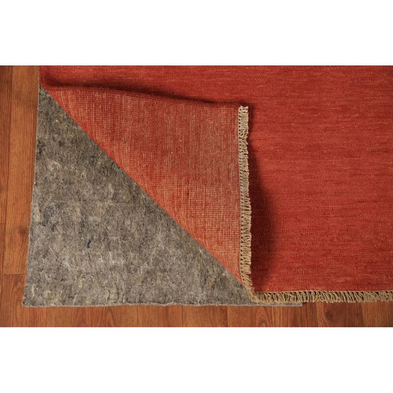 Modern Gabbeh Oriental Rug Hand-Knotted Wool Carpet - 5'0" x 6'6"
