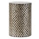 preview thumbnail 1 of 1, A&B Home Vintage Glamour 20-inch Black Natural Shell Capiz Stool