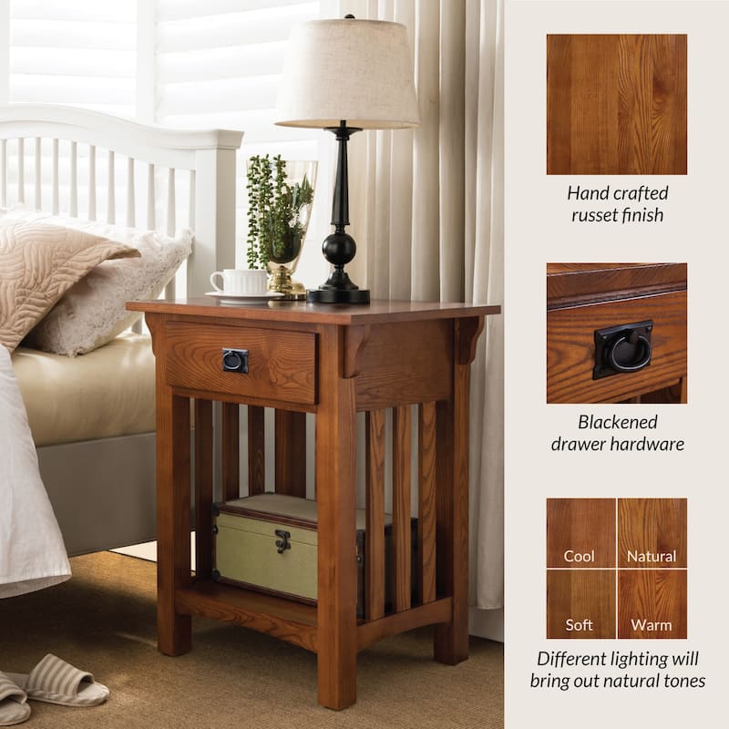 Leick Home Mission Impeccable End Table with Drawer