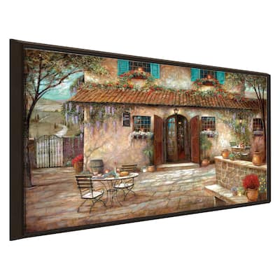"Villa Claretta" by Ruane Manning Print on Floating Canvas