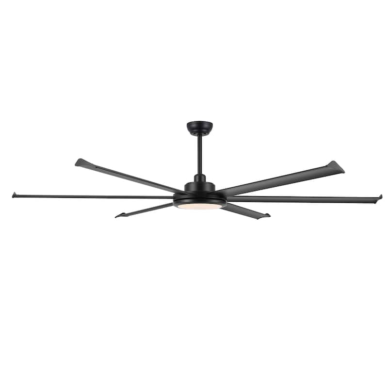 MLiAN 80 In. 6 Aluminium Blades Indoor Ceiling Fan with Light Kit and Remote - 80"