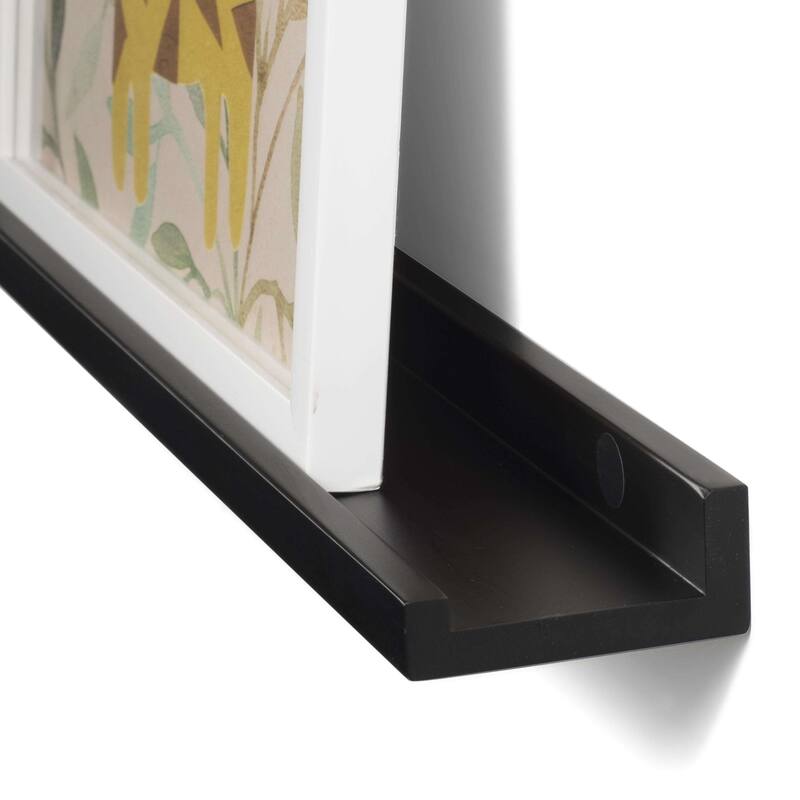 Wallniture Boston 46" Floating Shelves for Wall, Picture Ledge (Set of 3)
