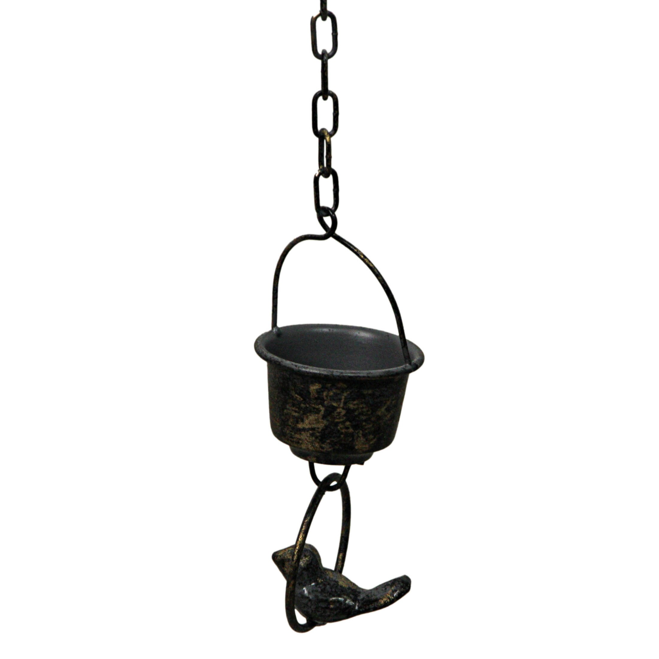 75 Inch Metal Cup  Bird Gutter Downspout Rain Chain Outdoor Decor On  Sale Bed Bath  Beyond 37560144