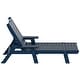 preview thumbnail 31 of 96, Laguna Hdpe All Weather Outdoor Patio Pool Reclining Chaise Lounges With Square Side Table (3-Piece Set)