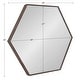 preview thumbnail 42 of 90, Kate and Laurel Rhodes Framed Mid-century Hexagonal Wall Mirror