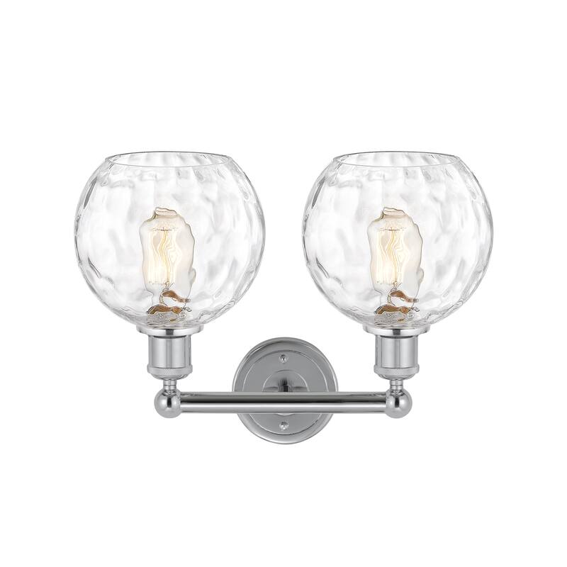Innovations Lighting Athens Water Glass - 2 Light 17" Bath Vanity Light
