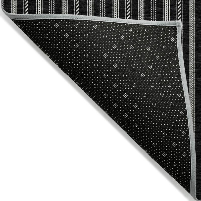 HomeRoots Striped Transitional Rectangle Outdoor Rug