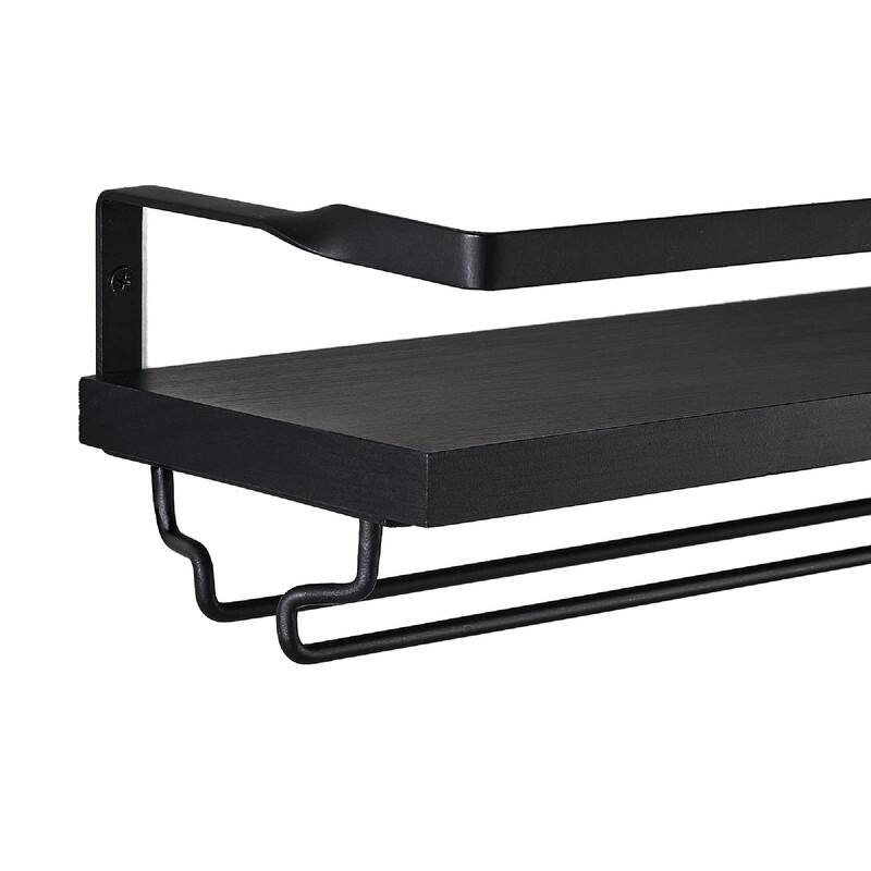 Wall Mounted Wine Rack Set of 2 - 16.9"D x 6.3"W x 5.1"H
