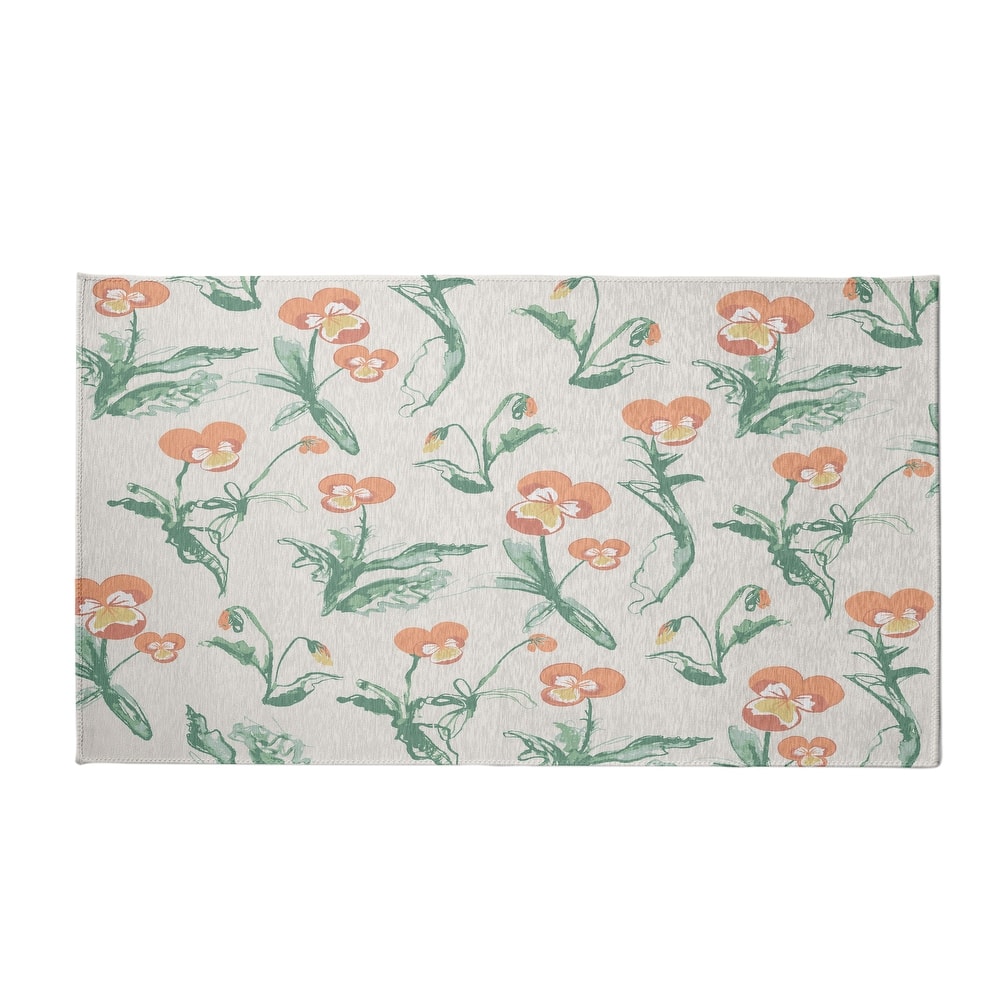 Bunch of Pansies Rug