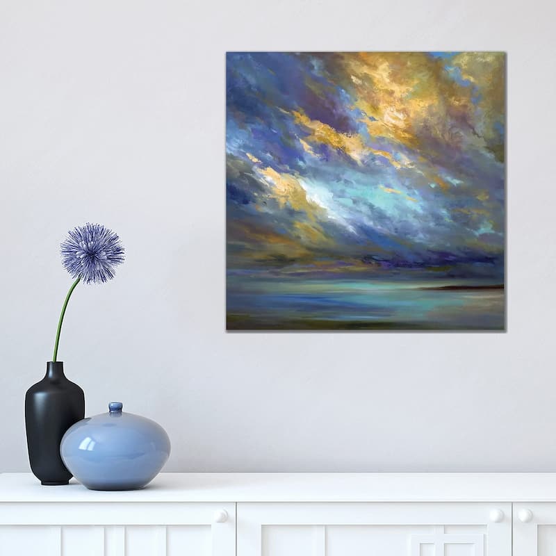 iCanvas "Coastal Clouds " by Sheila Finch Canvas Print - 18x18x1.5