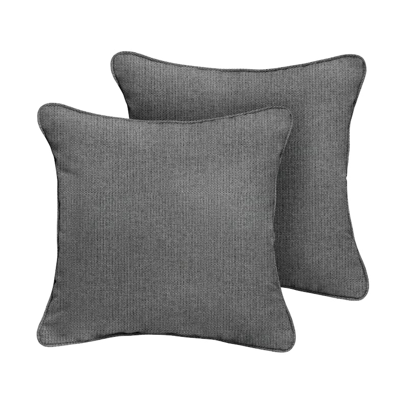 Sorra Home Sunbrella Outdoor Corded Pillow Set of 2