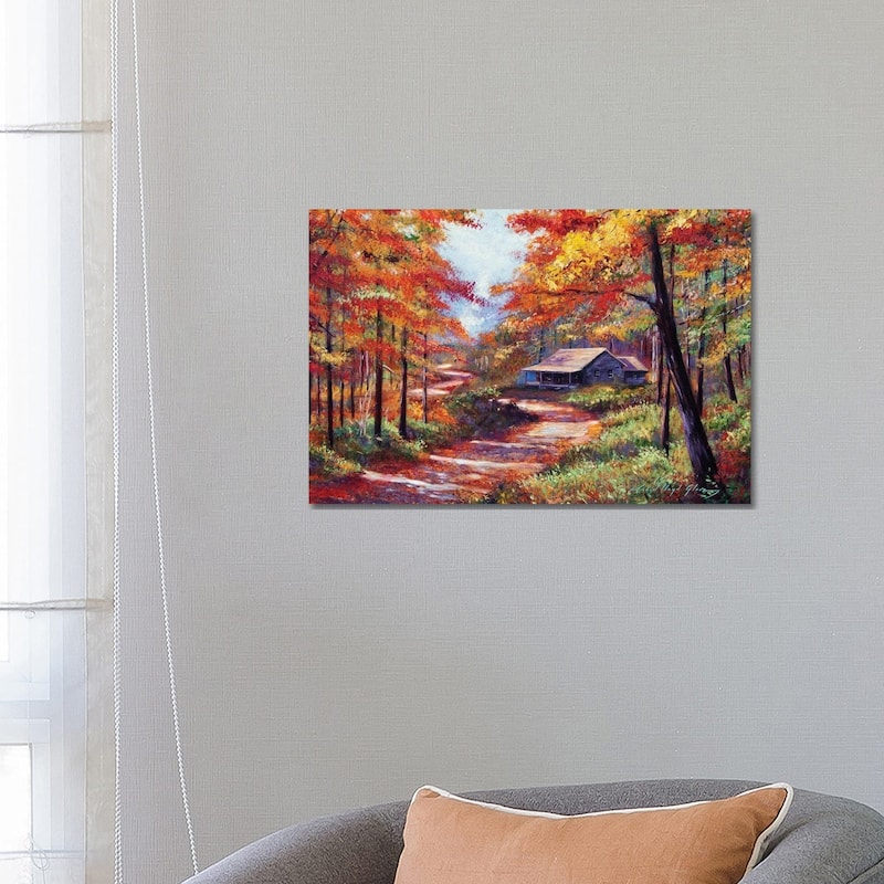 iCanvas "Cabin In The Woods" by David Lloyd Glover Canvas Print - 18x26x1.5