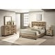 preview thumbnail 1 of 7, Best Quality Weathered Brown Panel Bedroom Sets Weathered Brown Pine - Eastern King - 5 Piece