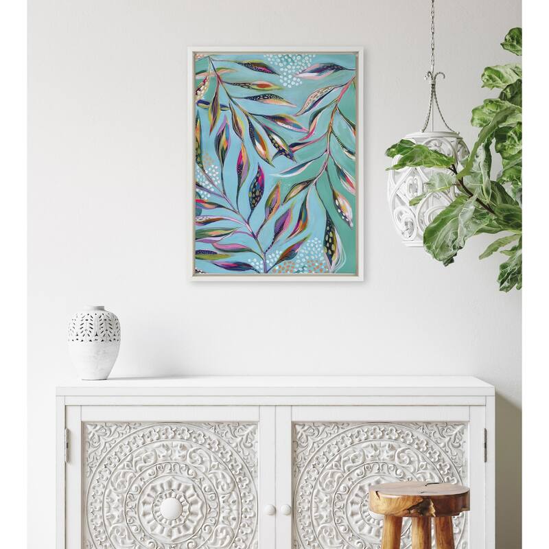 Kate and Laurel Sylvie A Tranquil Moment Framed Canvas by Jessi Raulet of Ettavee