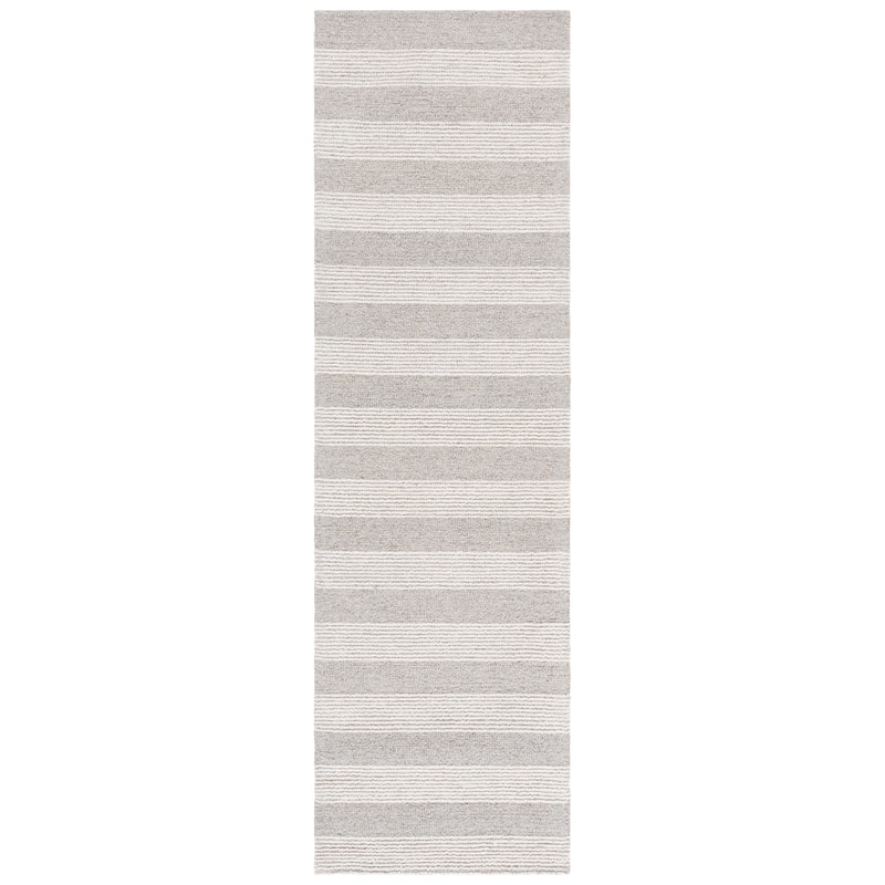 SAFAVIEH Handmade Pine Puck Modern Wool Rug - 2'3" x 8' Runner - Beige/Ivory