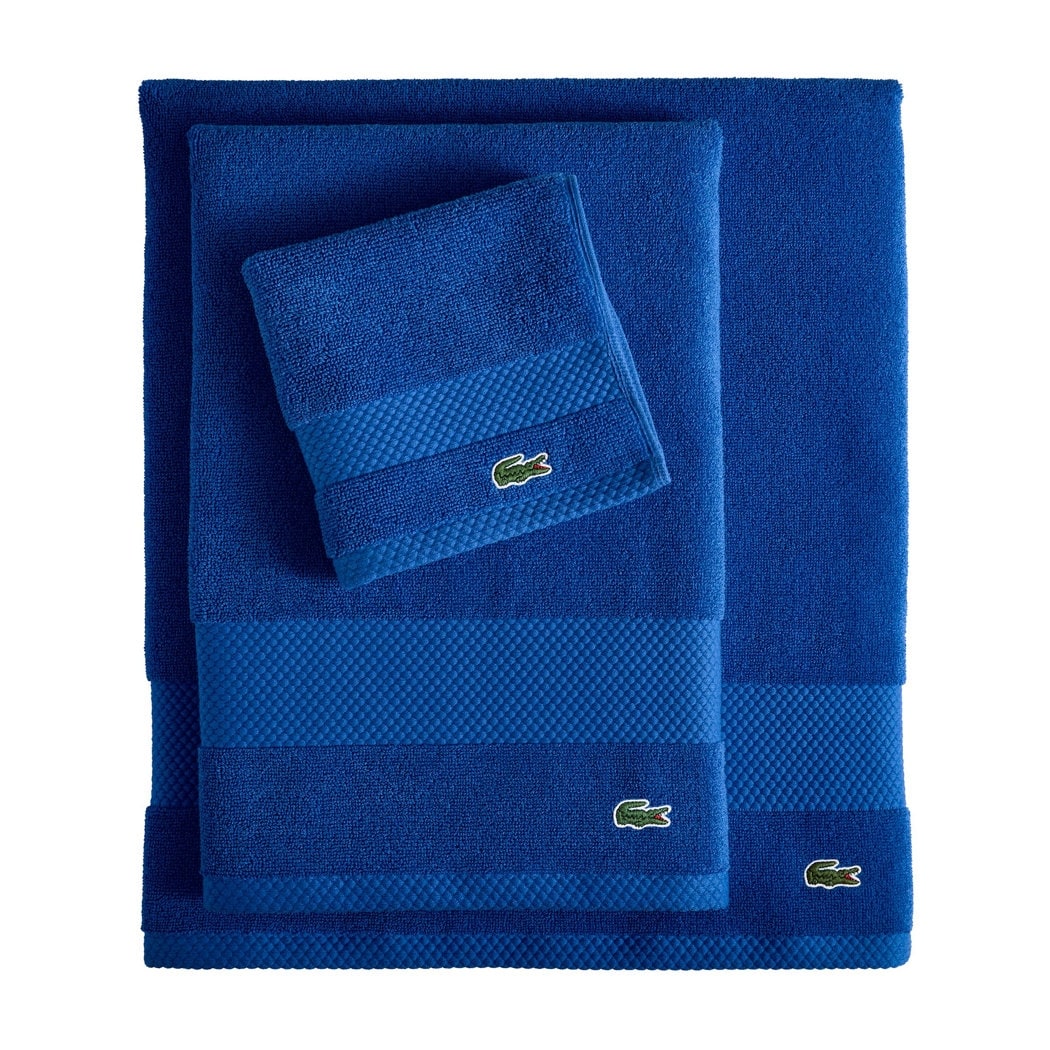 Lacoste Heritage Supima Cotton Solid Towel Collection - Modern