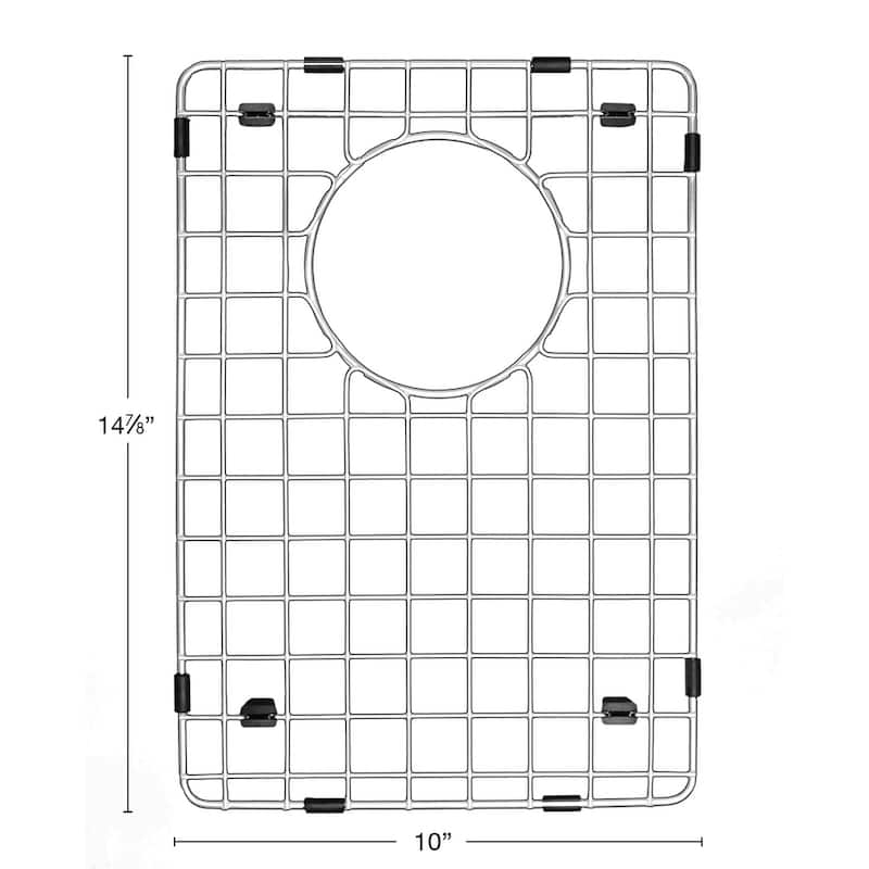 Karran Stainless Steel Bottom Grid 10" x 14-7/8" fits QA-760 and QAR-760