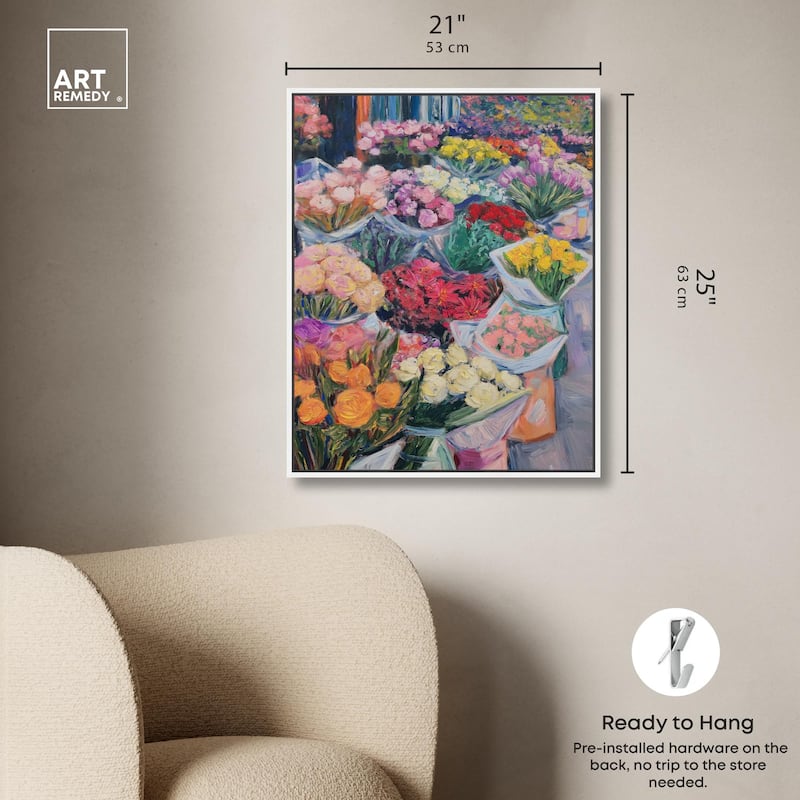 Market Blooms I Canvas by Art Remedy