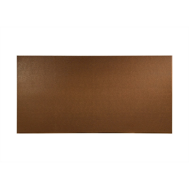 FASÄDE Hammered 4-foot x 8-foot PVC Wall Panel in Oil Rubbed Bronze - 4 x 8