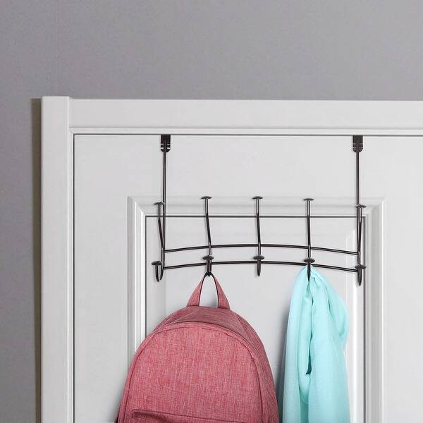 Shop Over The Door Hook Rack Stainless Steel 5 Hooks Cloth Hanger