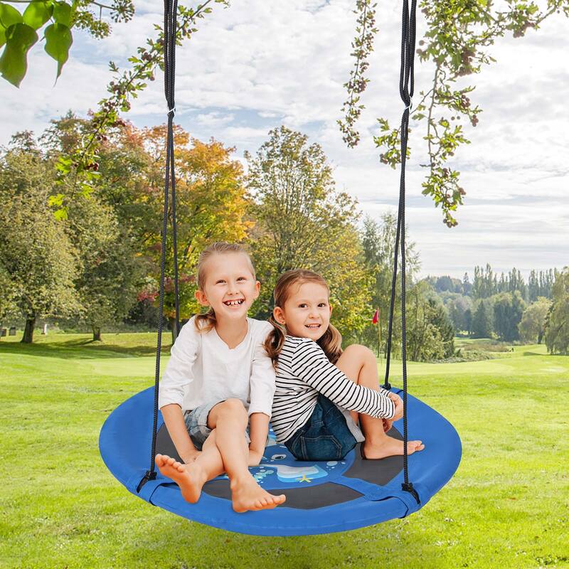 Goplus 40" Flying Saucer Tree Swing Indoor Outdoor Play Set Kids - See Details