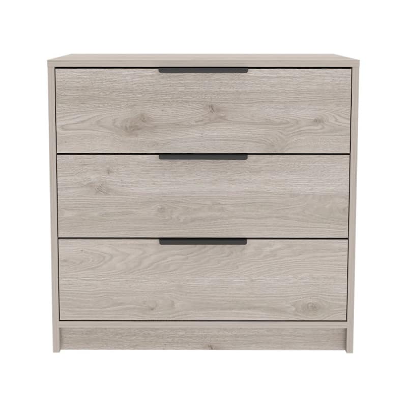 FM Furniture Washington 3 Drawer Dresser with Metal Handles