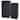 Sunnydaze Wicker Outdoor Trash Cans with Lids - Set of 2
